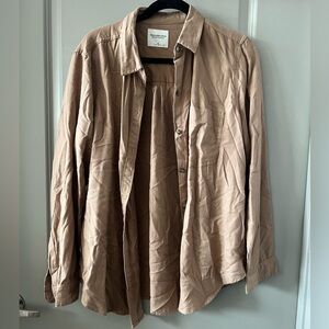 Abercrombie & Fitch Tan Lightweight Shirt